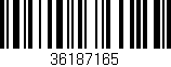 Código de barras (EAN, GTIN, SKU, ISBN): '36187165'
