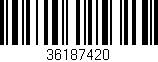 Código de barras (EAN, GTIN, SKU, ISBN): '36187420'