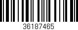 Código de barras (EAN, GTIN, SKU, ISBN): '36187465'