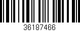 Código de barras (EAN, GTIN, SKU, ISBN): '36187466'