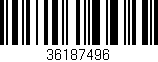 Código de barras (EAN, GTIN, SKU, ISBN): '36187496'