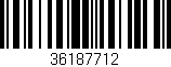 Código de barras (EAN, GTIN, SKU, ISBN): '36187712'
