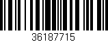 Código de barras (EAN, GTIN, SKU, ISBN): '36187715'