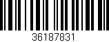 Código de barras (EAN, GTIN, SKU, ISBN): '36187831'