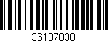 Código de barras (EAN, GTIN, SKU, ISBN): '36187838'