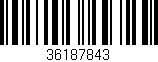 Código de barras (EAN, GTIN, SKU, ISBN): '36187843'