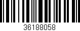 Código de barras (EAN, GTIN, SKU, ISBN): '36188058'