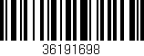 Código de barras (EAN, GTIN, SKU, ISBN): '36191698'
