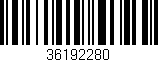 Código de barras (EAN, GTIN, SKU, ISBN): '36192280'