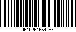 Código de barras (EAN, GTIN, SKU, ISBN): '3619261654456'