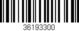 Código de barras (EAN, GTIN, SKU, ISBN): '36193300'