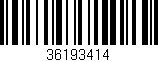 Código de barras (EAN, GTIN, SKU, ISBN): '36193414'