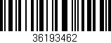 Código de barras (EAN, GTIN, SKU, ISBN): '36193462'