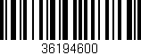 Código de barras (EAN, GTIN, SKU, ISBN): '36194600'
