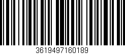 Código de barras (EAN, GTIN, SKU, ISBN): '3619497160189'
