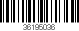 Código de barras (EAN, GTIN, SKU, ISBN): '36195036'