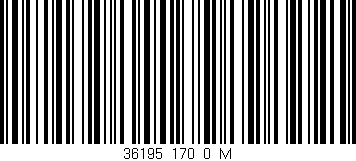 Código de barras (EAN, GTIN, SKU, ISBN): '36195_170_0_M'