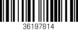 Código de barras (EAN, GTIN, SKU, ISBN): '36197814'