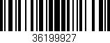 Código de barras (EAN, GTIN, SKU, ISBN): '36199927'