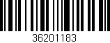 Código de barras (EAN, GTIN, SKU, ISBN): '36201183'