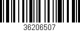 Código de barras (EAN, GTIN, SKU, ISBN): '36206507'