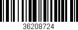 Código de barras (EAN, GTIN, SKU, ISBN): '36208724'