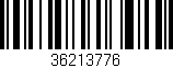 Código de barras (EAN, GTIN, SKU, ISBN): '36213776'