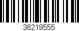 Código de barras (EAN, GTIN, SKU, ISBN): '36219555'