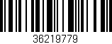 Código de barras (EAN, GTIN, SKU, ISBN): '36219779'