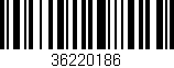Código de barras (EAN, GTIN, SKU, ISBN): '36220186'