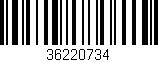 Código de barras (EAN, GTIN, SKU, ISBN): '36220734'