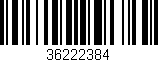 Código de barras (EAN, GTIN, SKU, ISBN): '36222384'