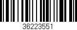 Código de barras (EAN, GTIN, SKU, ISBN): '36223551'