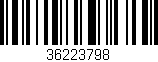 Código de barras (EAN, GTIN, SKU, ISBN): '36223798'