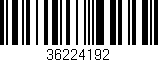 Código de barras (EAN, GTIN, SKU, ISBN): '36224192'
