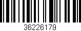 Código de barras (EAN, GTIN, SKU, ISBN): '36226179'