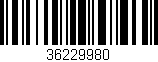 Código de barras (EAN, GTIN, SKU, ISBN): '36229980'