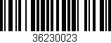 Código de barras (EAN, GTIN, SKU, ISBN): '36230023'