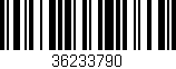 Código de barras (EAN, GTIN, SKU, ISBN): '36233790'