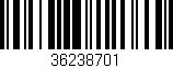 Código de barras (EAN, GTIN, SKU, ISBN): '36238701'