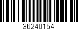 Código de barras (EAN, GTIN, SKU, ISBN): '36240154'
