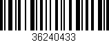 Código de barras (EAN, GTIN, SKU, ISBN): '36240433'