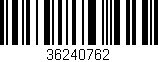 Código de barras (EAN, GTIN, SKU, ISBN): '36240762'