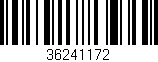 Código de barras (EAN, GTIN, SKU, ISBN): '36241172'