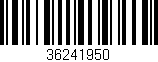 Código de barras (EAN, GTIN, SKU, ISBN): '36241950'