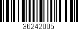 Código de barras (EAN, GTIN, SKU, ISBN): '36242005'