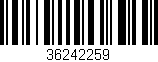 Código de barras (EAN, GTIN, SKU, ISBN): '36242259'