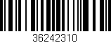 Código de barras (EAN, GTIN, SKU, ISBN): '36242310'