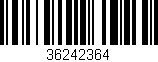Código de barras (EAN, GTIN, SKU, ISBN): '36242364'