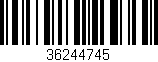 Código de barras (EAN, GTIN, SKU, ISBN): '36244745'